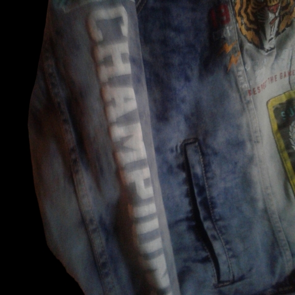 Denim Factory Copper Rivet Denim Patched Legendary Championship Jacket Size 3XL - Picture 4 of 5